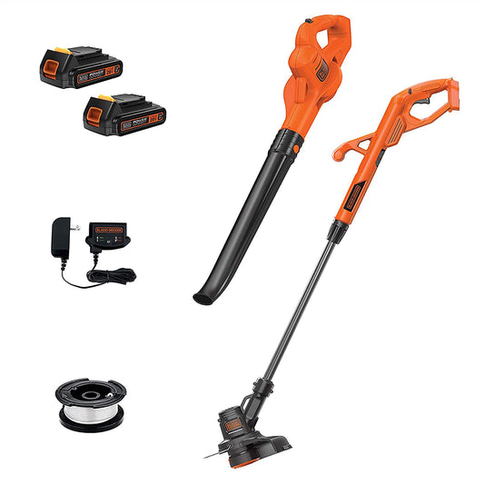 20V MAX Cordless Trimmer & Edger + Sweeper Combo Kit | 2-in-1 String Trimmer/Edger & Sweeper for Lawn Care