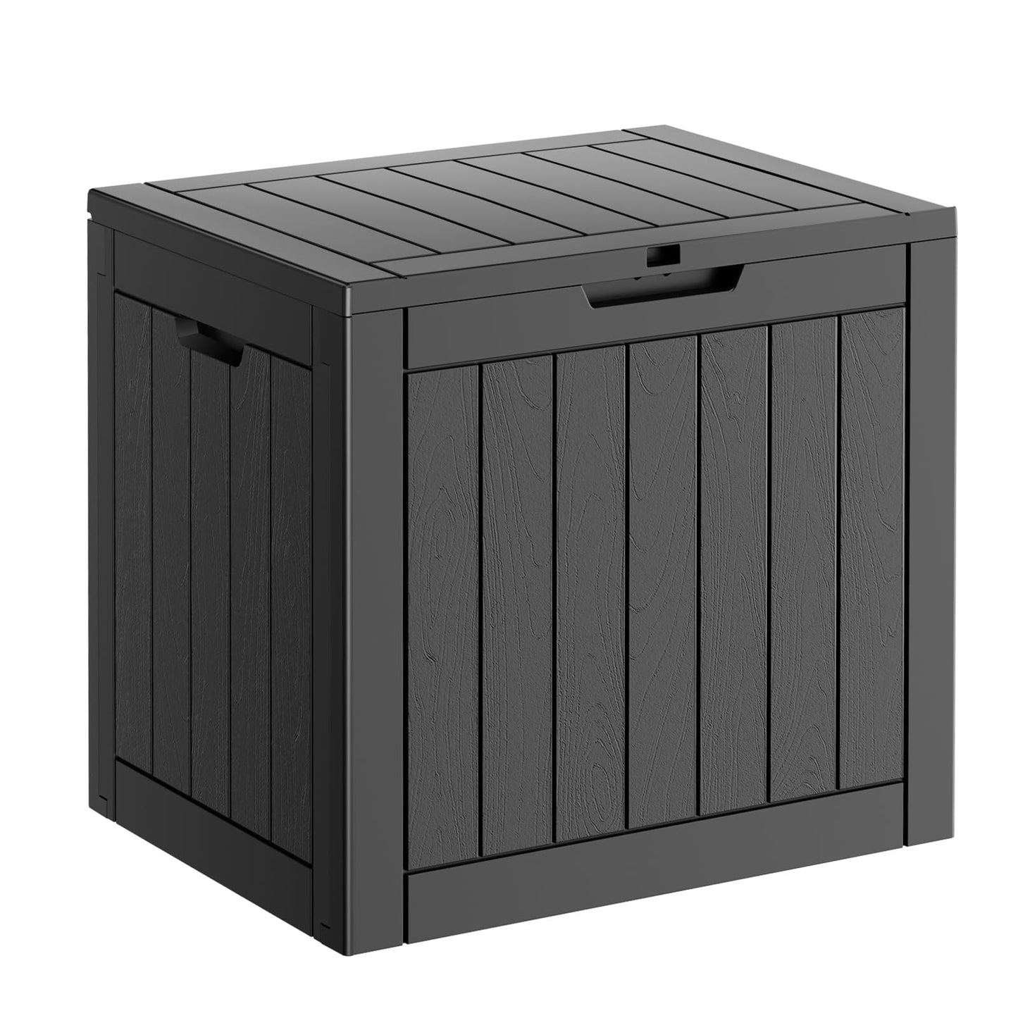 31-Gallon Lockable Resin Deck Box – Waterproof & UV-Resistant Outdoor Storage