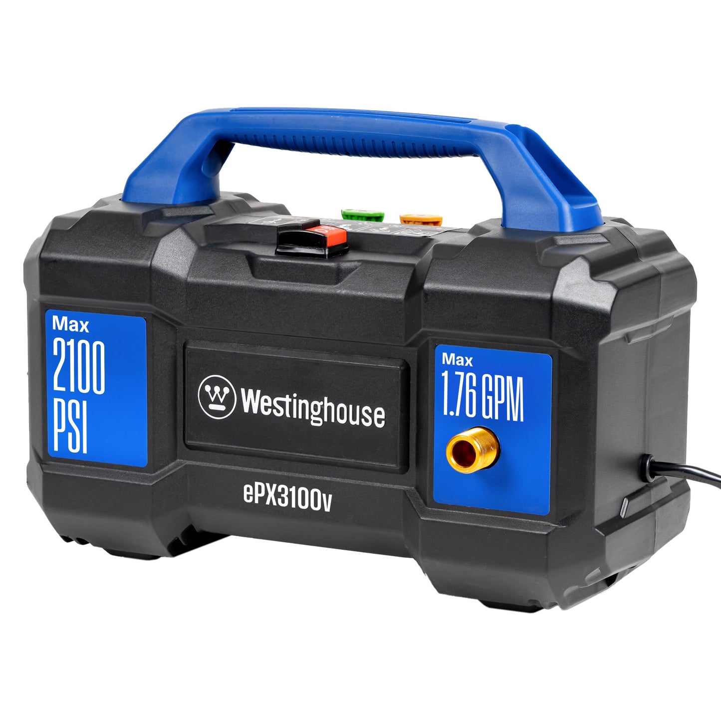 Westinghouse ePX3100v Electric Pressure Washer | 2100 PSI, Foam Cannon, Pro Wand & 4 Nozzles